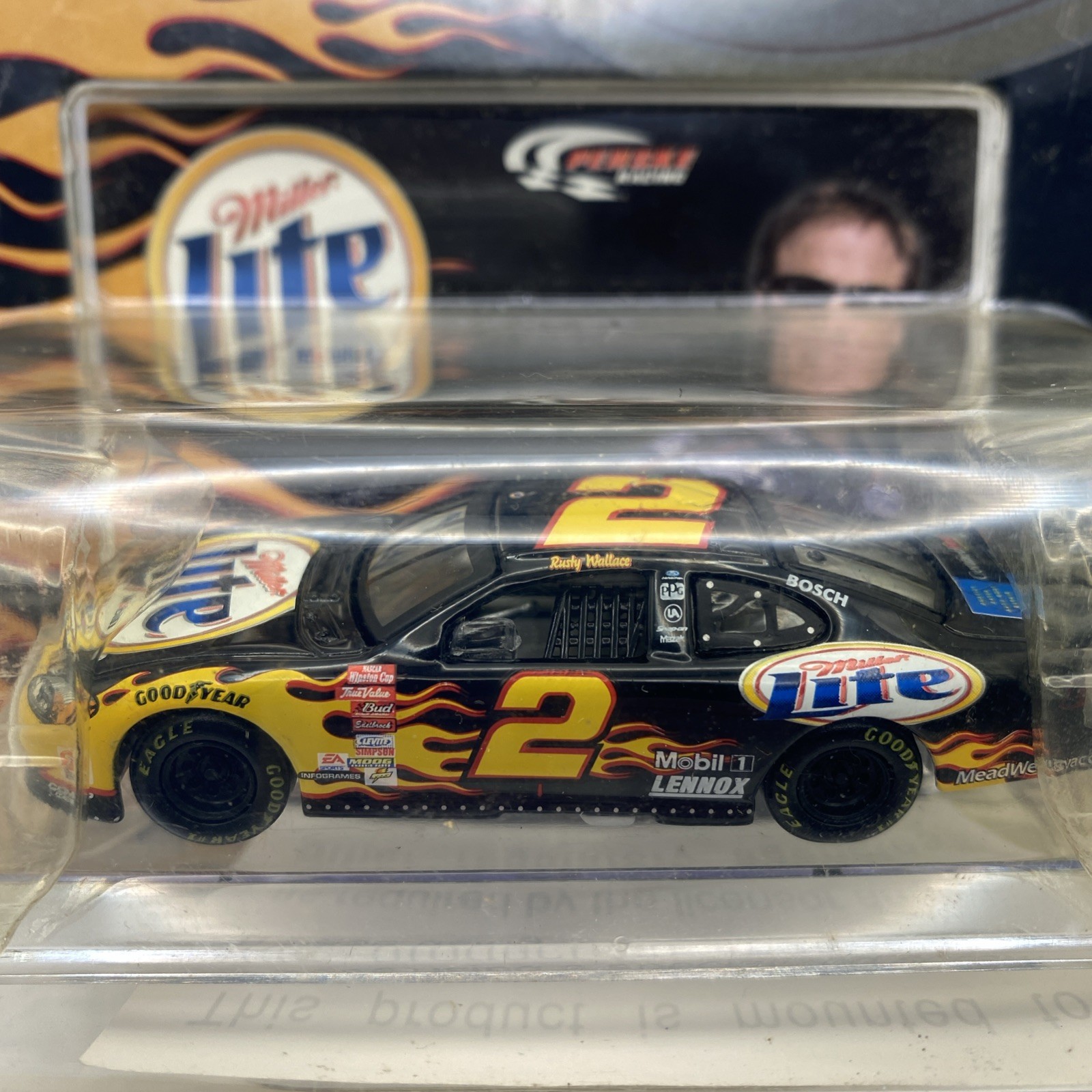 Rusty Wallace NASCAR Miller Lite Black 2002 Ford Taurus 1 Of 9000 Collectible