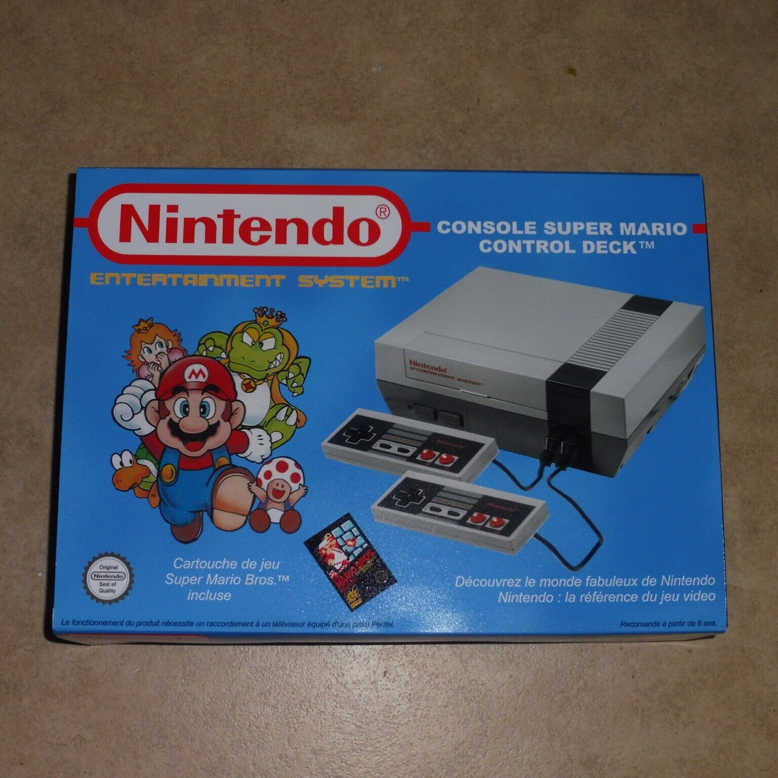 Insert de rechange pour boite NES console Nintendo Mario FR