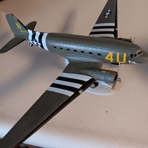 Ertl Douglas DC-3 WWII USAAF Operation Overload Normandy Diecast Model Airplane