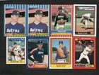 Nolan Ryan - Houston Astros / Texas Rangers - (8) VINTAGE CARD LOT