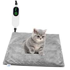 Heated Cat Bed for Indoor Cats, Electric Pet Heating Pad for Dogs Cats with