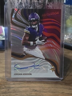 2025 Revolution Football Swirl Auto Jordan Addison Minnesota