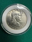 1955-P Franklin Half Dollar ~ AU ~ About Uncirculated ~ 90% Silver
