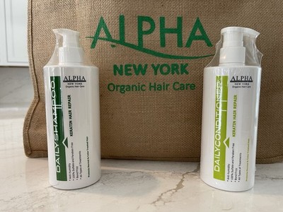 Alpha New York ORGANIC Keratin Shampoo & Conditioner SET   