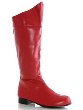 Red Super Hero Boots for Adults - Men's Size 10/11