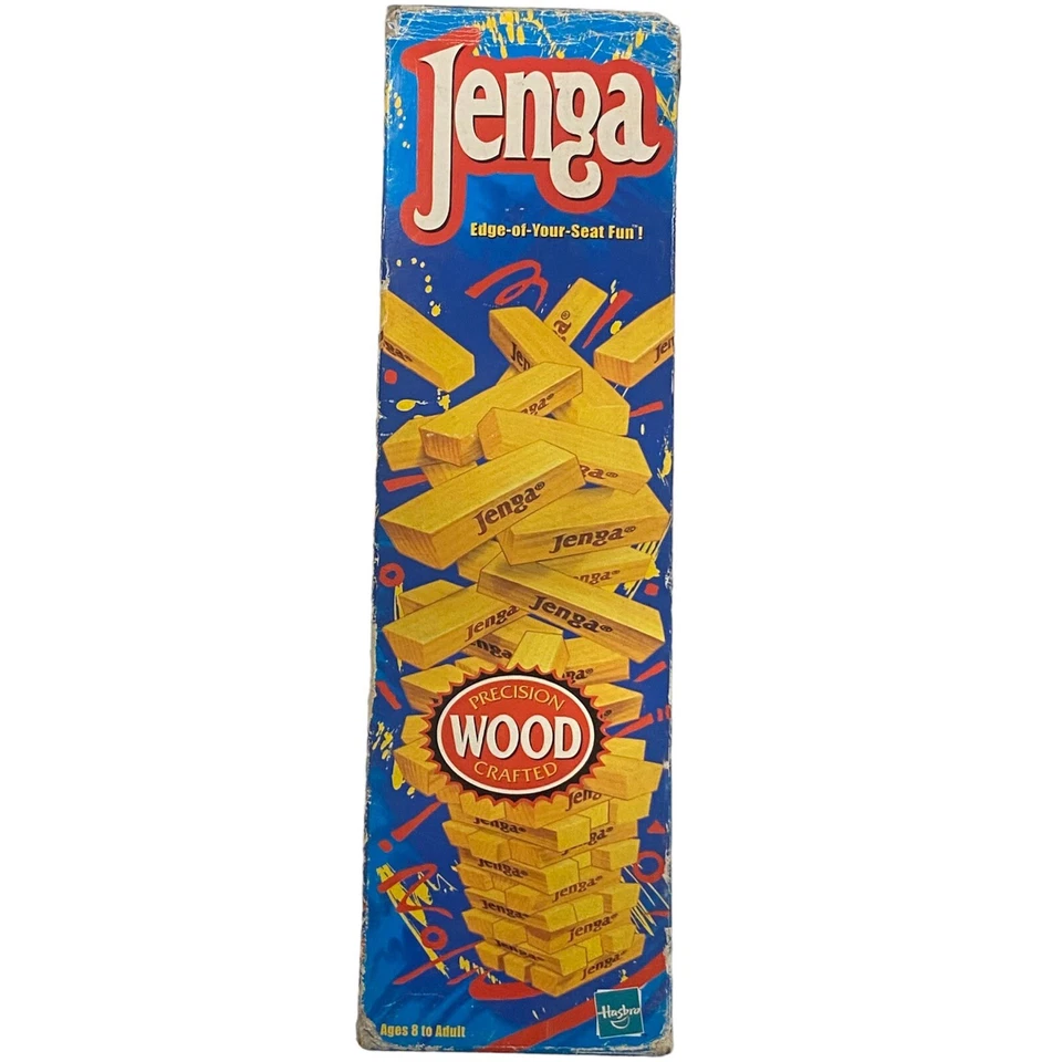 JENGA 4 Pieces Replacement Wood Blocks Original MILTON BRADLEY HASBRO 2000 - Image 2 of 2