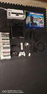 Xbox 360 S Set/Bundle mit 250GB inkl. Kinect + über 30 Spiele und einiges mehr  