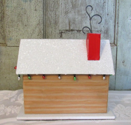 Bersaglio Rosso Bianco Metallo Country 2017 Wondershop Casa Capanna di Legno Decorazione Natalizia - Foto 6 di 8