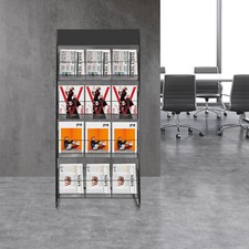Office Newspaper Rack Magazine Stand Literature Holder Book Magazine Display