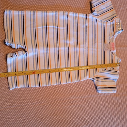 NEW Zutano 0-6 Months Stripes Romper One Piece Baby Newborn Cotton - Picture 7 of 9