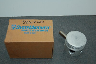 NOS GENUINE OMC 386260 PISTON KIT *NO RINGS* 0386260 JOHNSON EVINRUDE NEW OLD