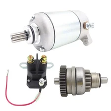 Starter Motor with Bendix & Relay for Polaris Sportsman 400 2003-2004 18645