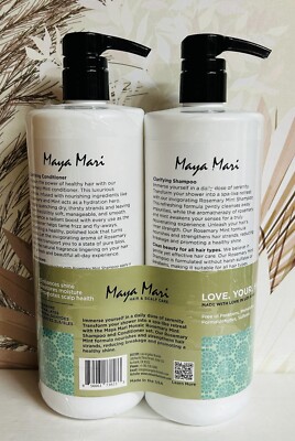 シャンプー MaRyy Maya Mari ~ Rosemary + Mint Clarifying Shampoo & Conditioner 32 fl
