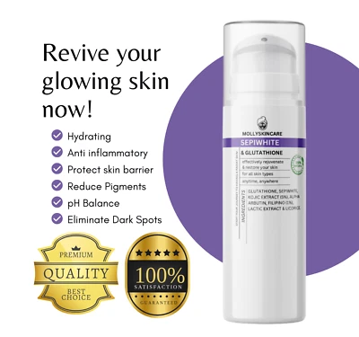 MOLLYSKINCARE Sepi White & Glutathione Dark Spot & Whitening Cream - 150g