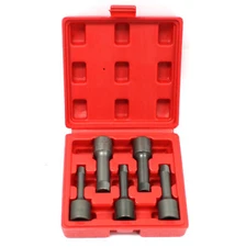 5 pc 1/2" Drive Impact Bolt Extractor Kit w/ Reverse Thread Stud Remover Set