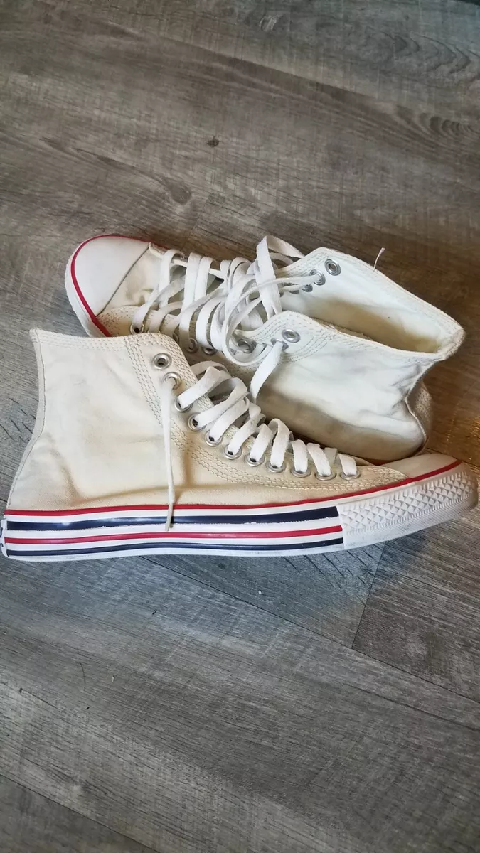 Converse Chuck Taylor All Star 70 Hi Cream Beige Men 9 White 4 HOLES |