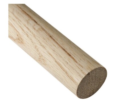 DOWEL HARDWOOD  36'' RED OAK, MAPLE, CHERRY, WALNUT