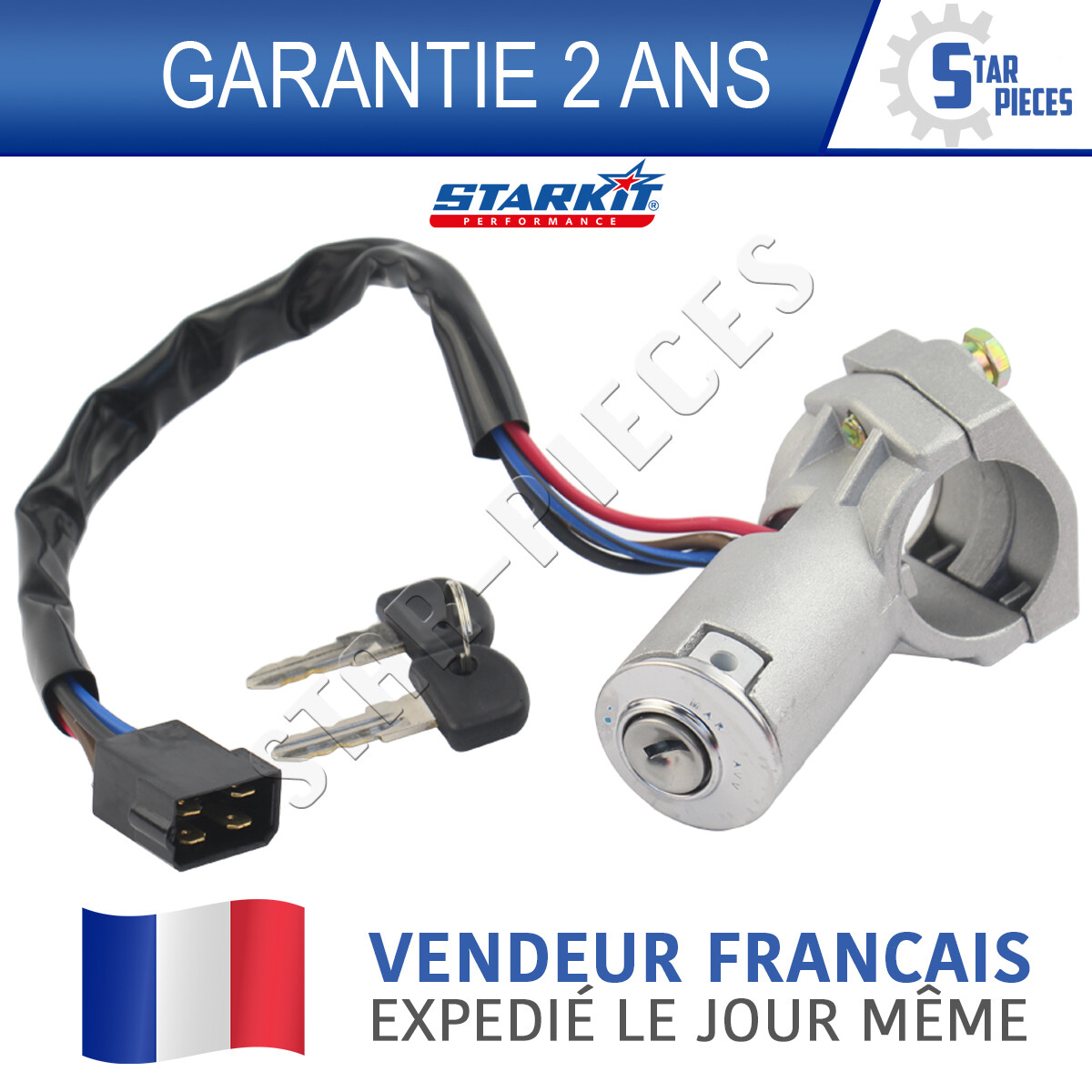 Neiman Antivol De Direction Avec 2 Clés Pour Citroën C25, Peugeot J5, Fiat Ducato 1982-1994 - Référence 4162FL