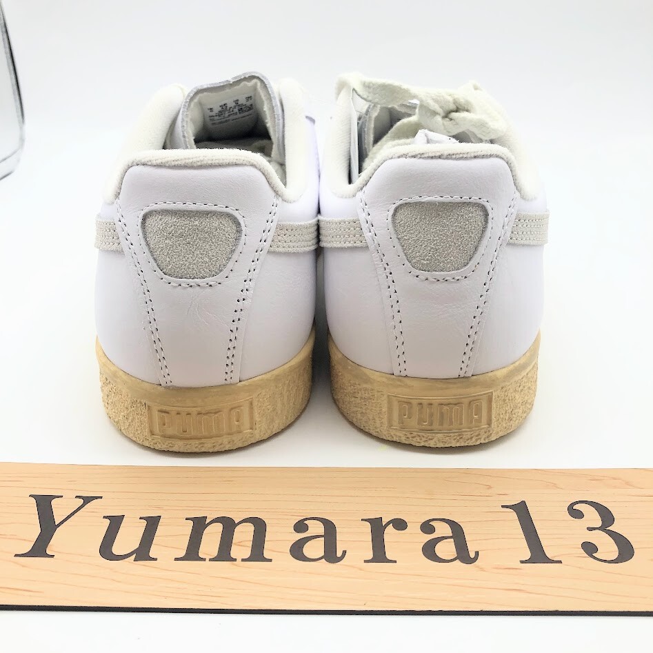 スニーカー PUMA Clyde Vintage Puma Whitelight Strawworm White 39468704 プーマ PUMA CLYDE VINTAGE （PUMA WHITE/LIGHT STRAW） -PASSOVER