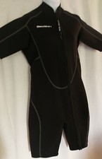 Seaskin Womens 3mm Shorty Wetsuit, Size M.Front Zip Short Sleeve