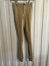 TuffRider Children's Cotton Pull-On Equestrian Jodhpurs   Size: 12 Light Tan