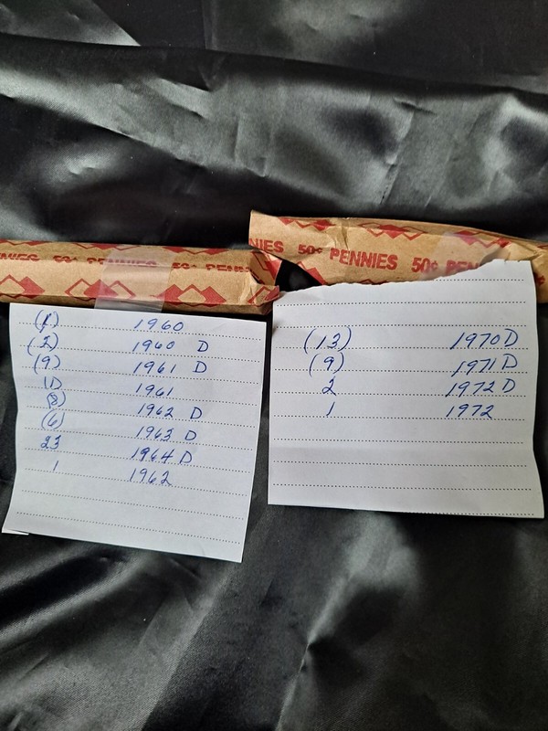 Pennies, 1960's and 1970's see list of years!