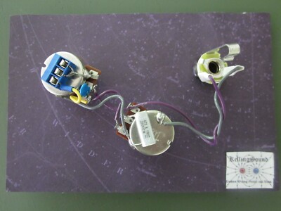 Solderless P Bass Harness CTS A250k Split shaft .047 ITW Cap KellingSound 