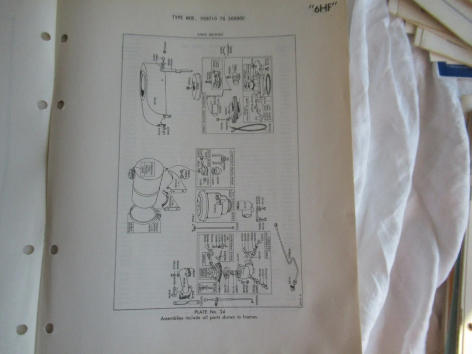Briggs & Stratton 6HF 6HFB engine parts list manual catalog - Image 3 of 4