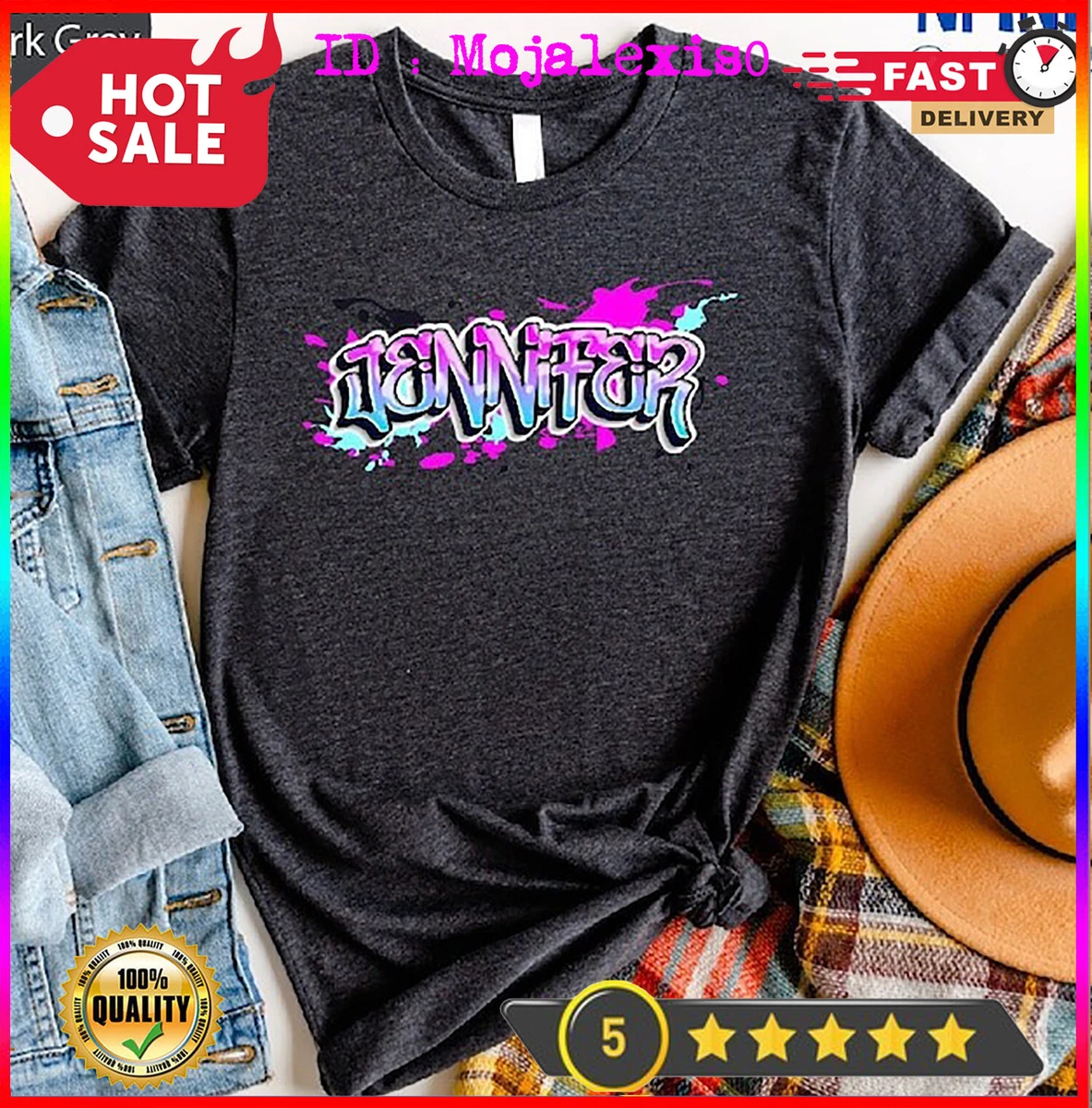 Spray Painted Shirts With Names And Designs