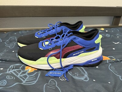 Puma Extent Nitro Mercedes AMG Petronas Shoes Men's 11 Blue Black Neon NEW