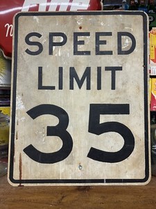 Vintage Speed Limit Sign | eBay