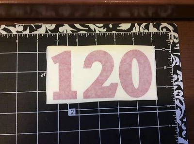 AFTERMARKET Hyster Forklift 120 Vinyl Decal RED Hyster S120XL Decal