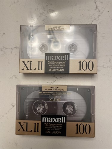 MAXELL XL II 100-Minute High Bias Blank Audio Cassette Tape 2x