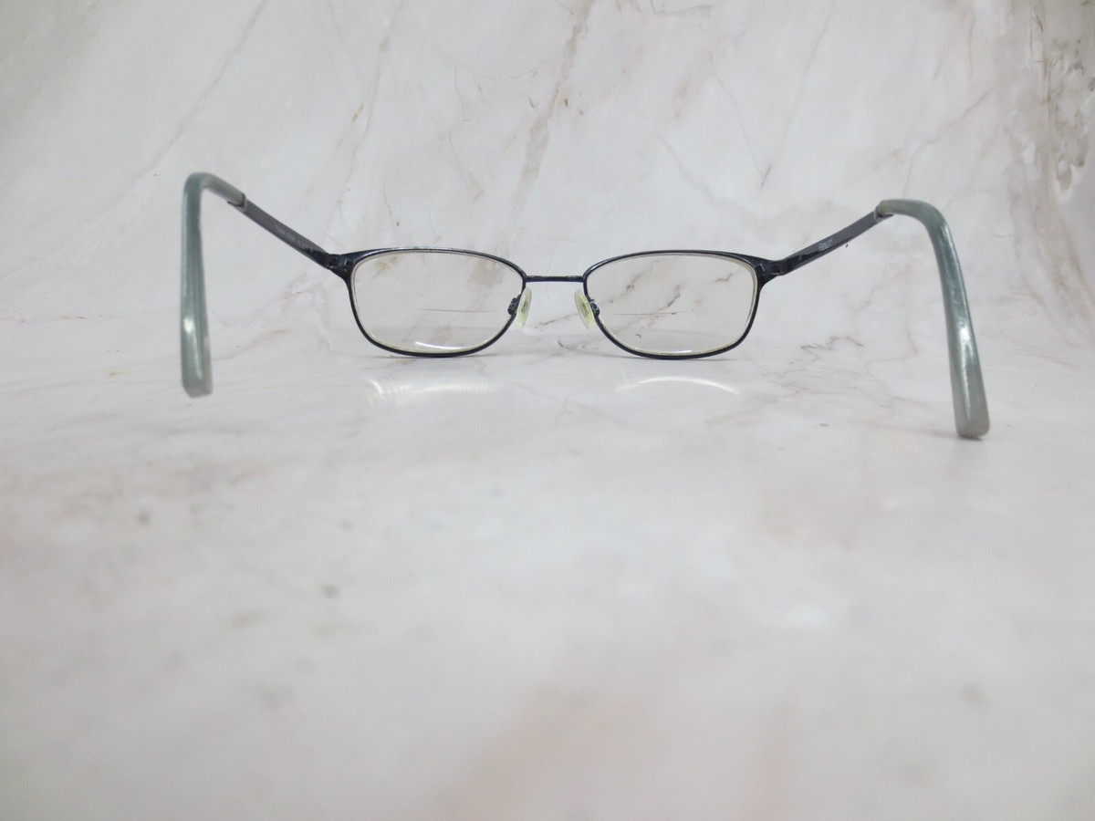 Flexon Victory 412 Eyeglasses Frame Women's Navy Blue Metal Full