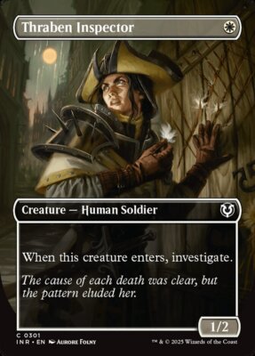 MTG Innistrad Remastered BORDERLESS C Thraben Inspector #0301