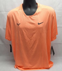 rafa nadal aeroreact tennis nike orange xl mens shirt