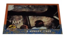 1993 TOPPS JURASSIC PARK Card #35 A Hungry Stare Dinosaur 🦕 Trading Card 