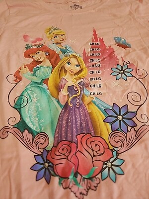 トップス Anna Disney Princess Girls Pink T-shirt Size L | eBay