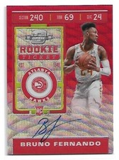 Bruno Fernando  RC Auto ▪ 2019-20 Contenders Optic Tmall RED WAVE Prizm Ticket