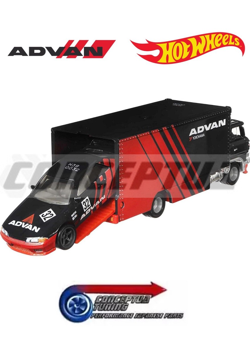 HOT WHEELS CAR CULTURE TEAM TRANSPORT ADVAN R32 GTR SKYLINE