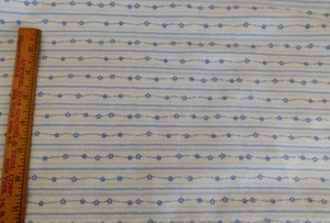 P B Beaux Bebe Flannel Fabric Small Blue Star Stripes Child Baby Bthy Ebay
