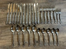 Everbrite Deluxe Stainless Steel EVS10 Flatware Silverware Set Incomplete
