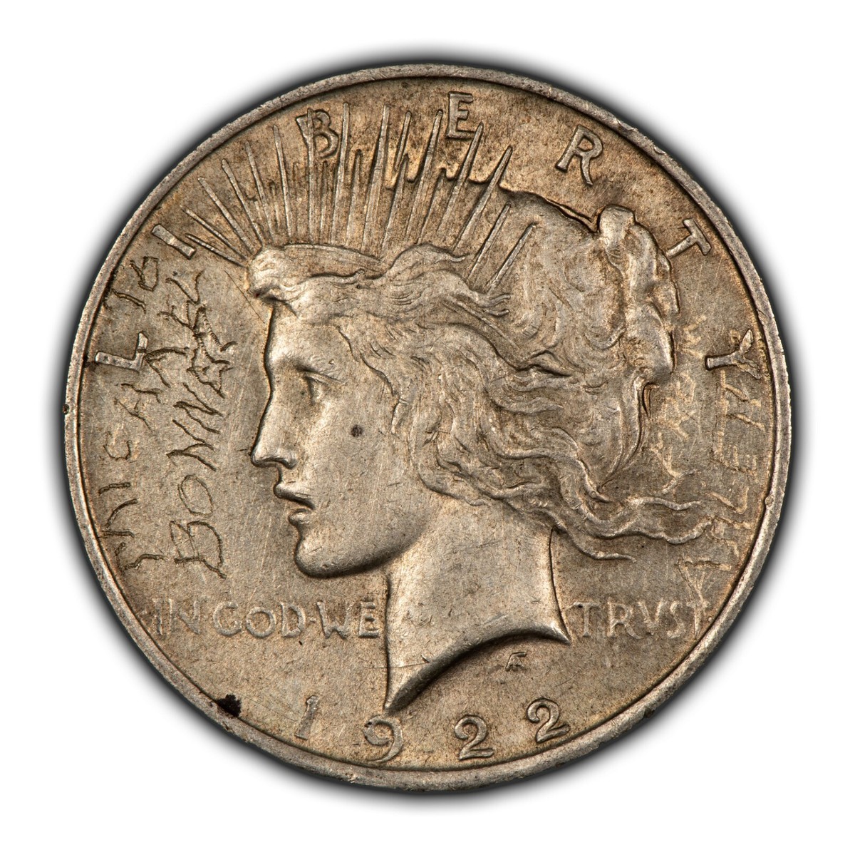 1922 $1 Silver Peace Dollar - Gift Graffiti Michael Bonner From
