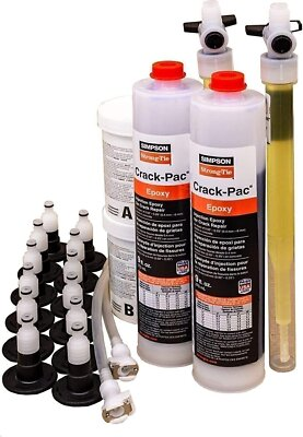 #ad #ad Simpson Strong Tie ETIPAC2G10KT CRACK PAC Injection Epoxy Crack Repair Kit $196.88