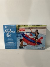 Member's Mark Inflatable Ride-On Airplane Pool Float Over 4  Long - New In Box