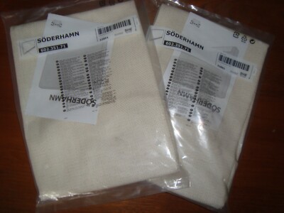 Set of 2 SODERHAMN Covers IKEA Armrest Slipcovers ISEFALL Natural NEW 602.351.71