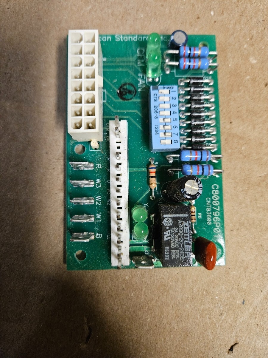American Standard TRANE C800796P01 Fan Control Circuit Board American Standard TRANE C800796P01 Fan Control Circuit Board