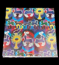 VTG 80s Wrapping Paper Sheet All Occasion Gift Flat Wrap Watercolor 30”x20” NEW