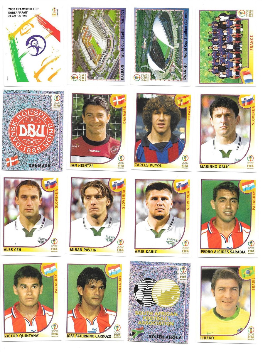2002 Panini World Cup Korea Japan '02 Soccer, Football Stickers 1