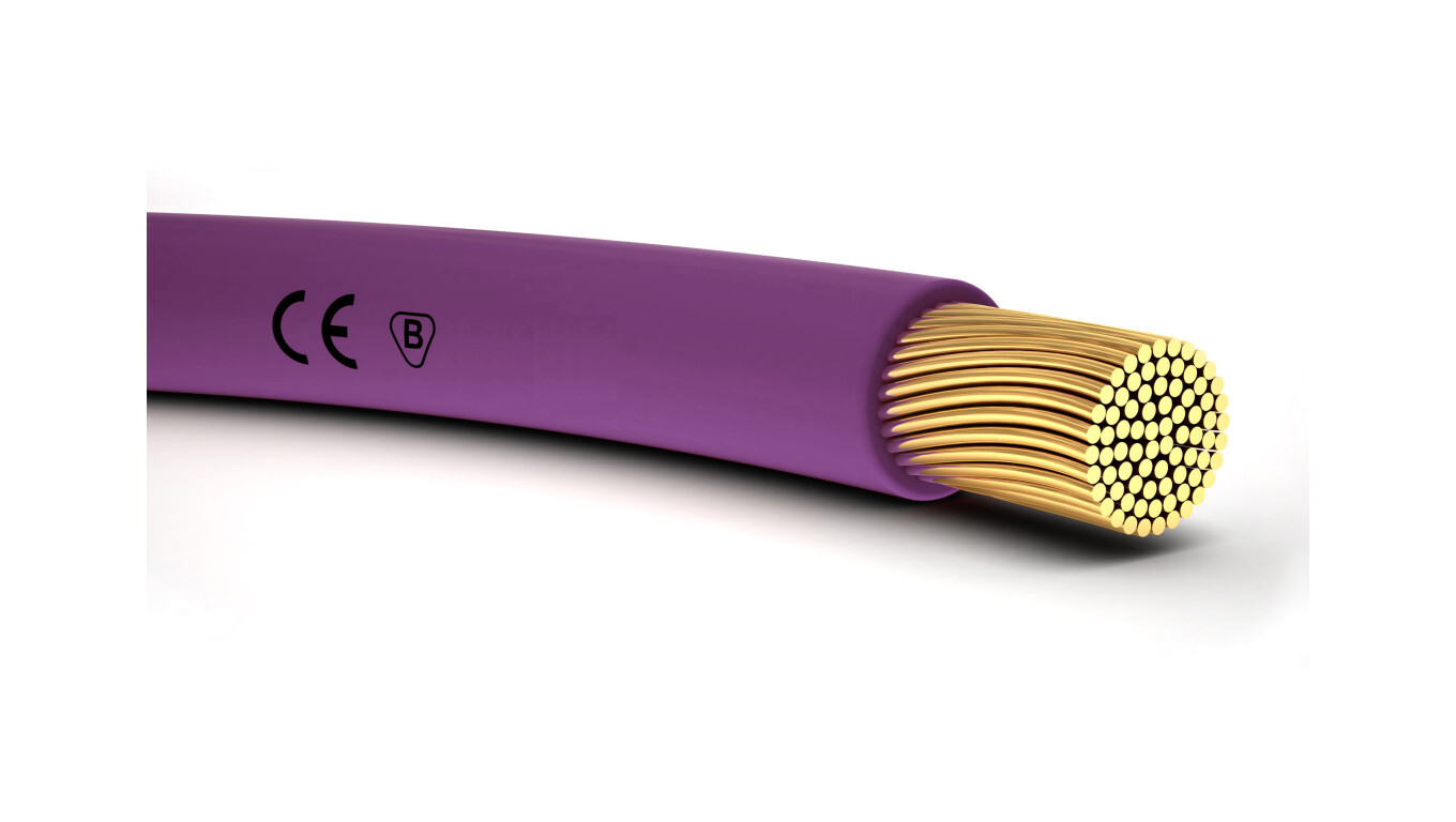 (1 disc) Installation cable H05V-K 0.5 purple 4510071 / 100m / /T2UK